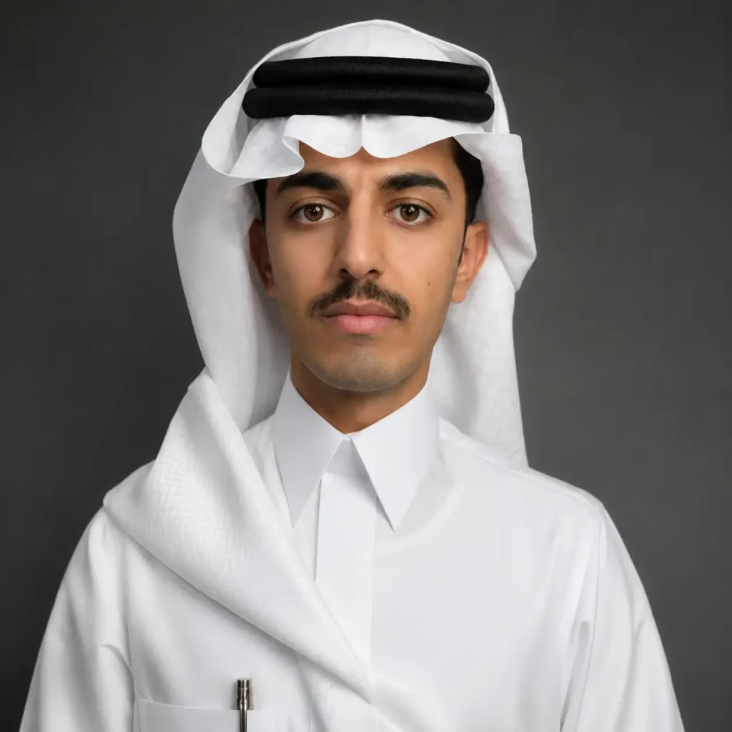 إطلالة رجالية بغطاء رأس أبيض وعقال أسود